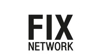 The official logo of Fix Network, featuring its black script-style text on a white background.