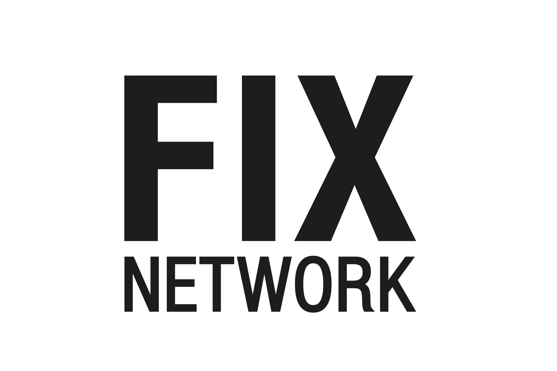 The official logo of Fix Network, featuring its black script-style text on a white background.