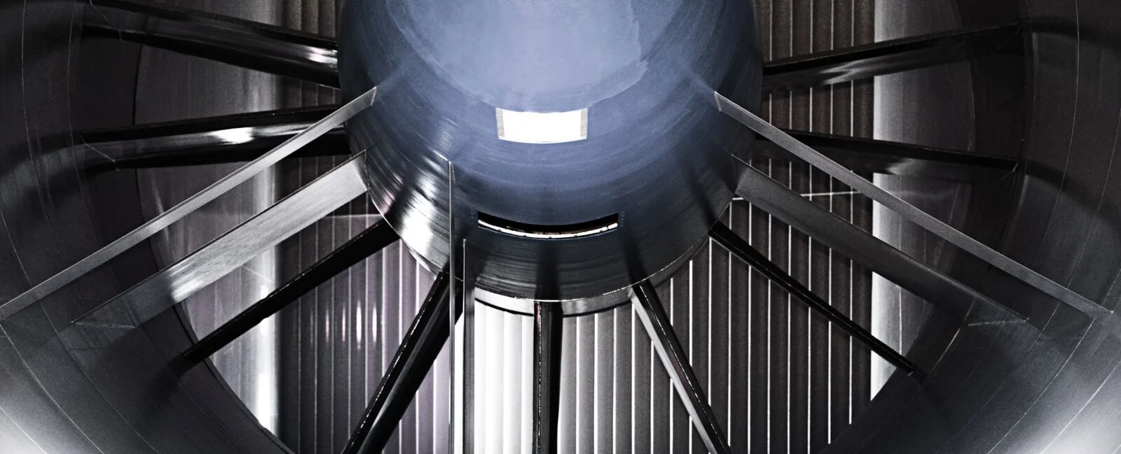 A high-tech wind tunnel facility at the Sauber F1 Team factory in Hinwil, Switzerland, used for aerodynamic testing and development of Formula 1 race cars.