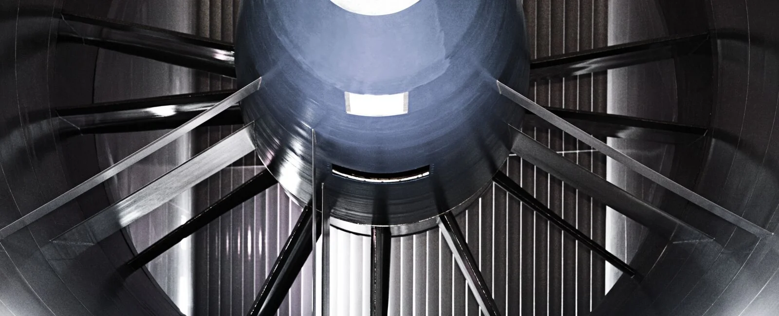 A high-tech wind tunnel facility at the Sauber F1 Team factory in Hinwil, Switzerland, used for aerodynamic testing and development of Formula 1 race cars.