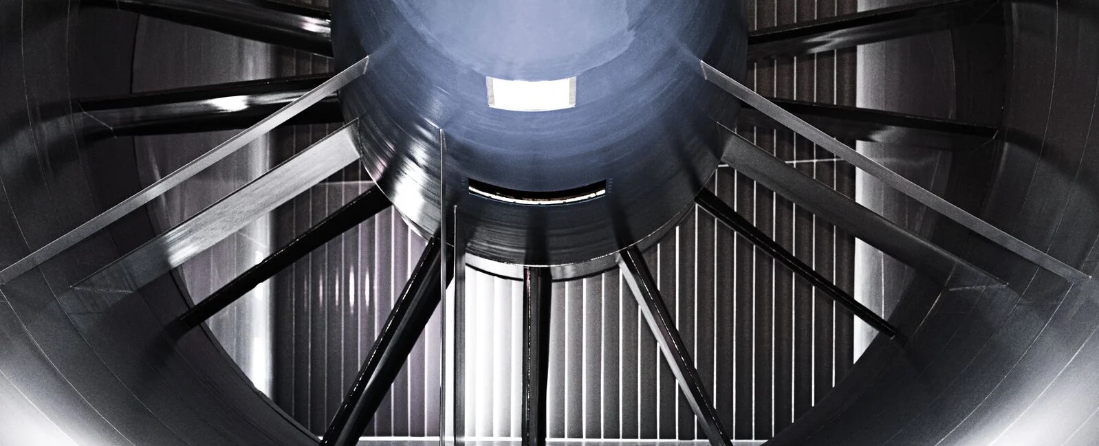 A high-tech wind tunnel facility at the Sauber F1 Team factory in Hinwil, Switzerland, used for aerodynamic testing and development of Formula 1 race cars.