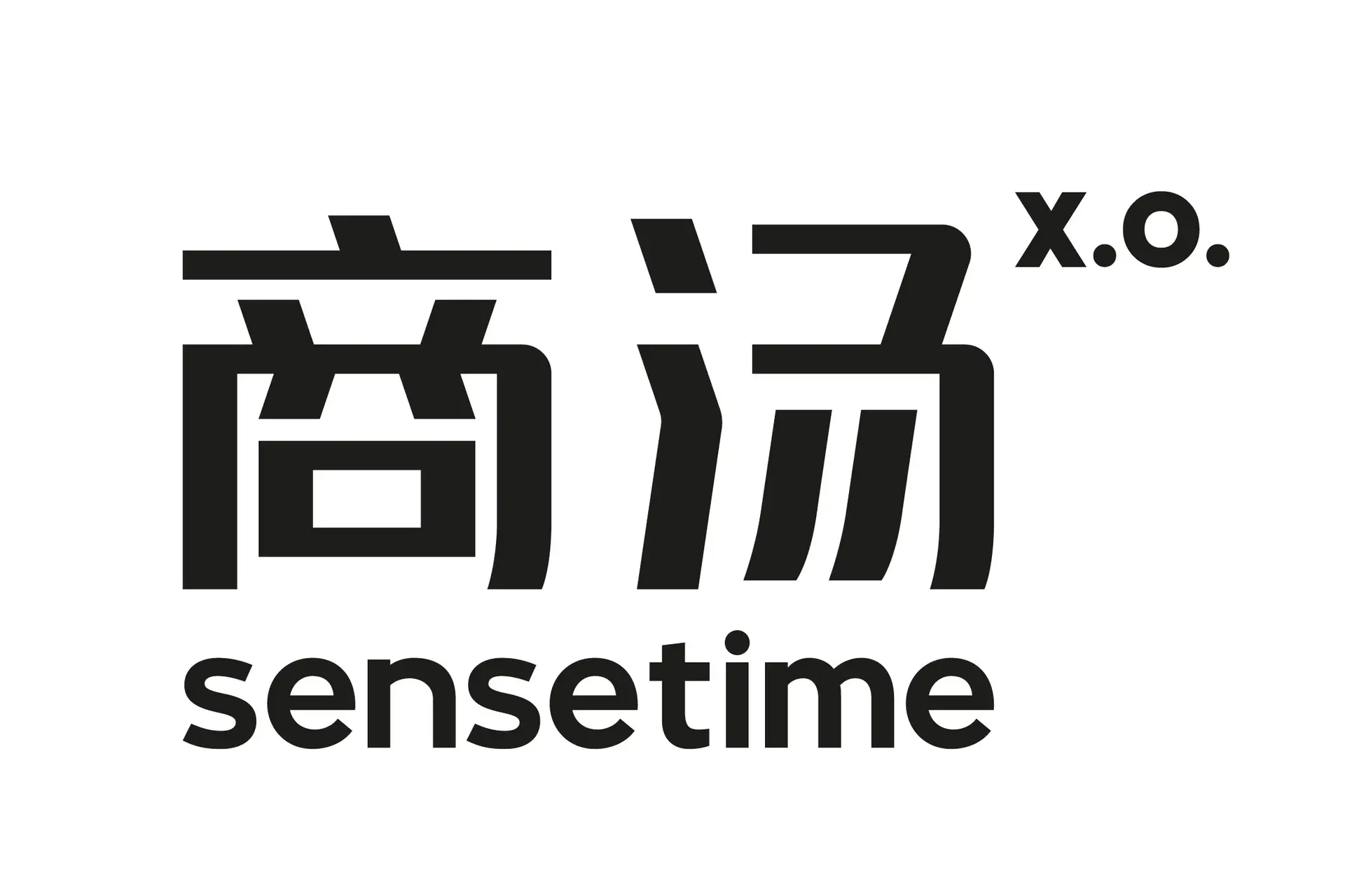 The official logo of SenseTime, featuring its black script-style text on a white background.