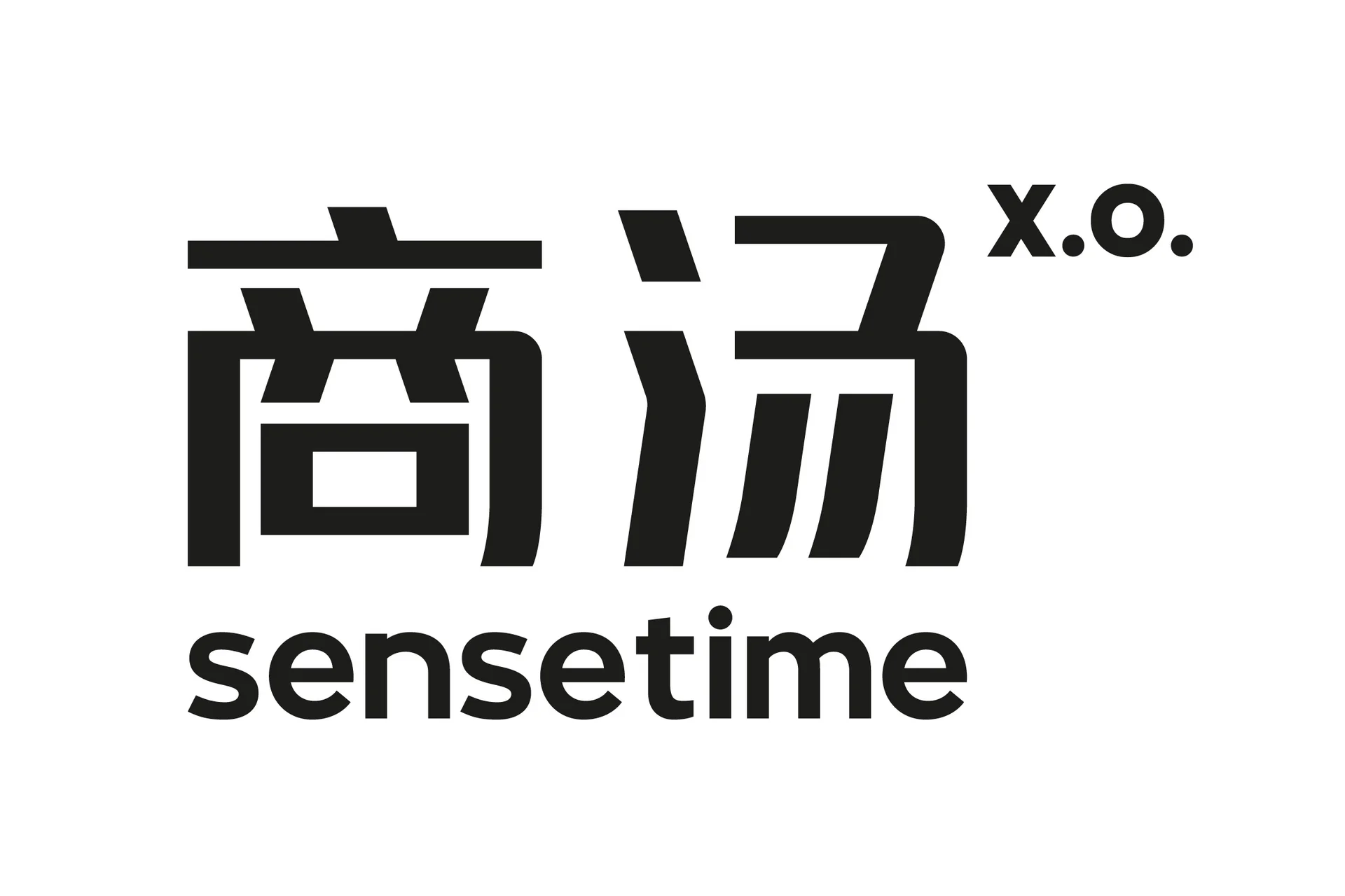 The official logo of SenseTime, featuring its black script-style text on a white background.