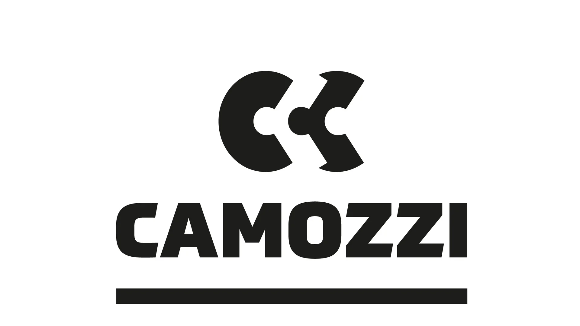The official logo of Camozzi, featuring its black script-style text on a white background.