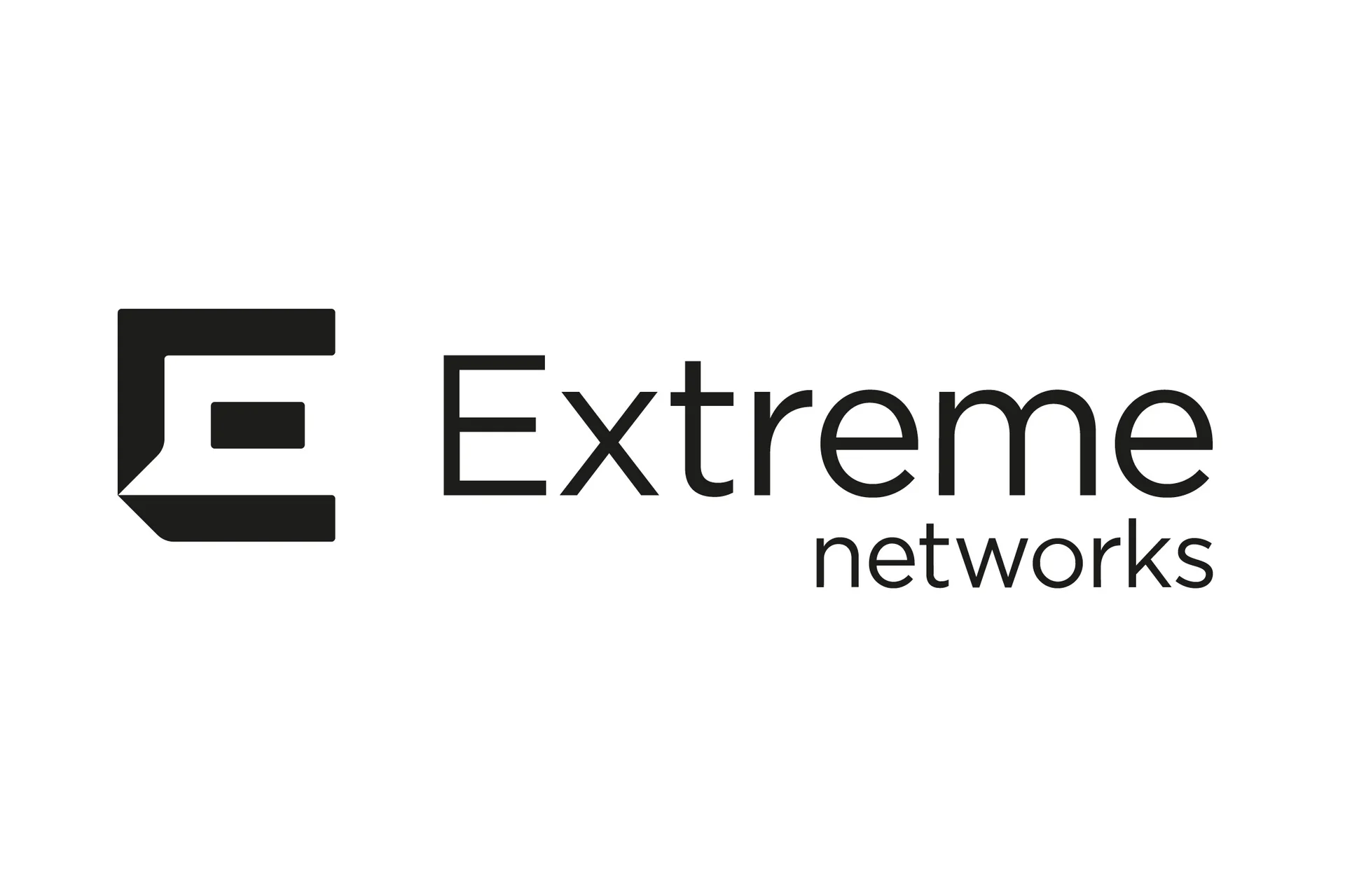 The official logo of Extreme Networks, featuring its black script-style text on a white background.