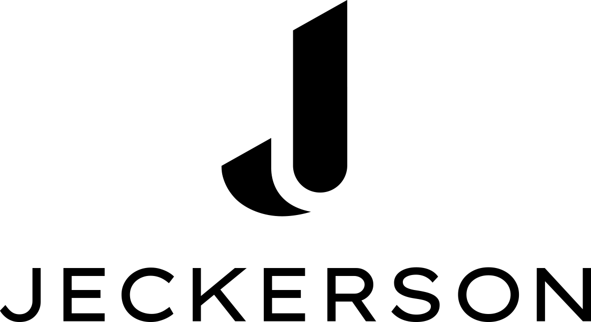The official logo of Jeckerson, featuring its black script-style text on a white background.