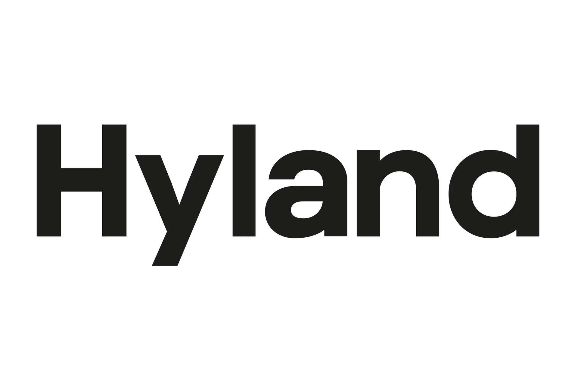 The official logo of Hyland, featuring its black script-style text on a white background.