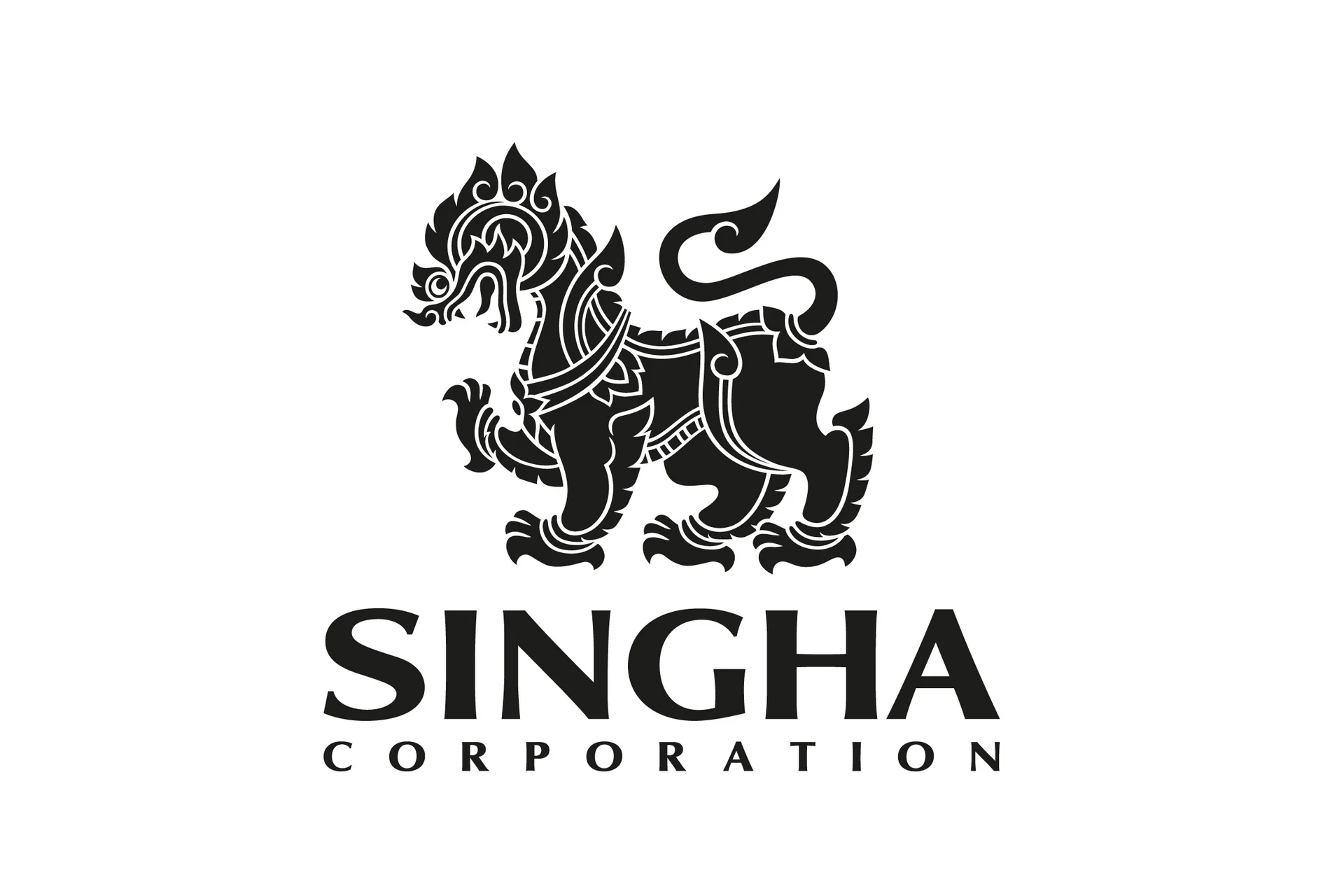 The official logo of Singha, featuring its black script-style text on a white background.