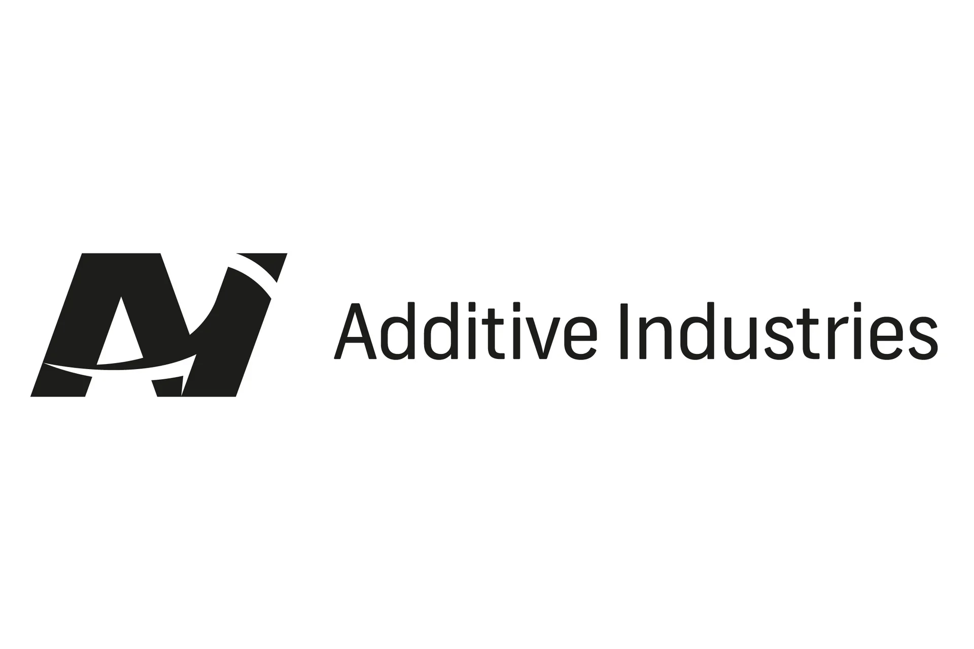 The official logo of Additive Industries, featuring its black script-style text on a white background.