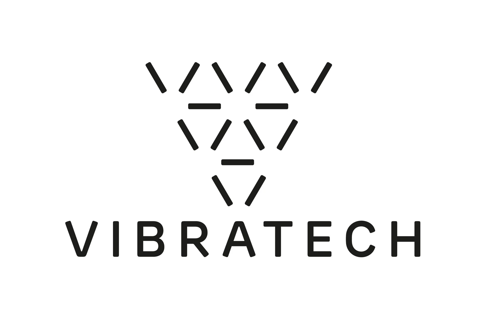 The official logo of Vibratech, featuring its black script-style text on a white background.